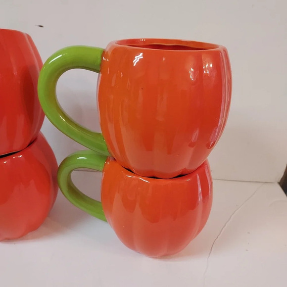Gibson Home Kookoomon Pumpkin Mug Set of 4 - Picture 9 of 10
